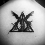 дары смерти тату 19.01.2020 №102 -deathly hallows tattoo- tattoovalue.net