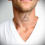 дары смерти тату 19.01.2020 №107 -deathly hallows tattoo- tattoovalue.net