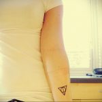 дары смерти тату 19.01.2020 №115 -deathly hallows tattoo- tattoovalue.net