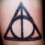 дары смерти тату 19.01.2020 №120 -deathly hallows tattoo- tattoovalue.net