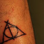 дары смерти тату 19.01.2020 №127 -deathly hallows tattoo- tattoovalue.net