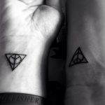 дары смерти тату 19.01.2020 №152 -deathly hallows tattoo- tattoovalue.net