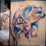 дары смерти тату 19.01.2020 №171 -deathly hallows tattoo- tattoovalue.net