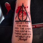 дары смерти тату 19.01.2020 №175 -deathly hallows tattoo- tattoovalue.net