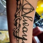 дары смерти тату 19.01.2020 №186 -deathly hallows tattoo- tattoovalue.net