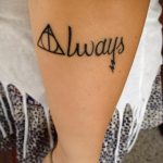 дары смерти тату 19.01.2020 №202 -deathly hallows tattoo- tattoovalue.net