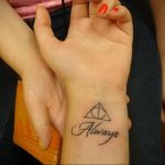 дары смерти тату 19.01.2020 №211 -deathly hallows tattoo- tattoovalue.net