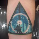 дары смерти тату 19.01.2020 №221 -deathly hallows tattoo- tattoovalue.net