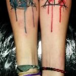 дары смерти тату 19.01.2020 №265 -deathly hallows tattoo- tattoovalue.net