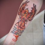 дары смерти тату 19.01.2020 №290 -deathly hallows tattoo- tattoovalue.net