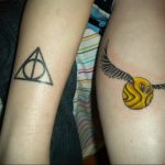 дары смерти тату 19.01.2020 №292 -deathly hallows tattoo- tattoovalue.net