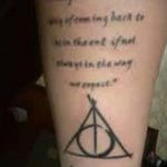 дары смерти тату 19.01.2020 №342 -deathly hallows tattoo- tattoovalue.net