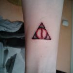 дары смерти тату 19.01.2020 №350 -deathly hallows tattoo- tattoovalue.net