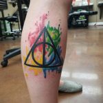 дары смерти тату 19.01.2020 №351 -deathly hallows tattoo- tattoovalue.net