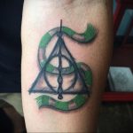 дары смерти тату 19.01.2020 №389 -deathly hallows tattoo- tattoovalue.net