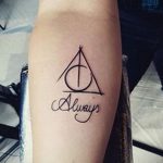 дары смерти тату 19.01.2020 №390 -deathly hallows tattoo- tattoovalue.net