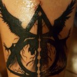 дары смерти тату 19.01.2020 №393 -deathly hallows tattoo- tattoovalue.net