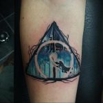 дары смерти тату 19.01.2020 №426 -deathly hallows tattoo- tattoovalue.net