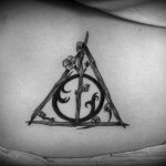 дары смерти тату 19.01.2020 №437 -deathly hallows tattoo- tattoovalue.net