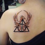 дары смерти тату 19.01.2020 №478 -deathly hallows tattoo- tattoovalue.net