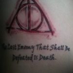 дары смерти тату 19.01.2020 №488 -deathly hallows tattoo- tattoovalue.net