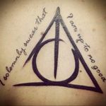 дары смерти тату 19.01.2020 №505 -deathly hallows tattoo- tattoovalue.net