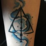 дары смерти тату 19.01.2020 №523 -deathly hallows tattoo- tattoovalue.net