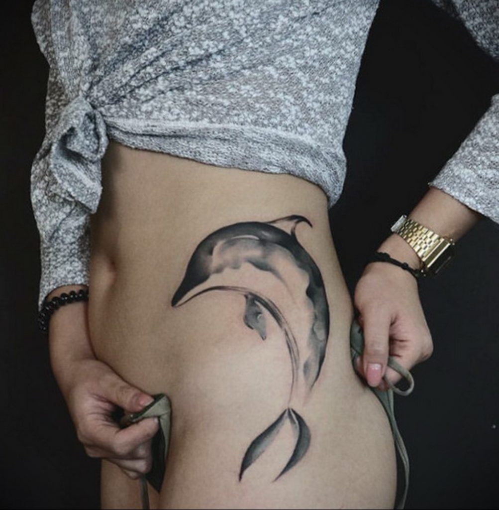 dolphin tattoo photo 21.04.2020 №183 -dolphin tattoo- tattoovalue.net