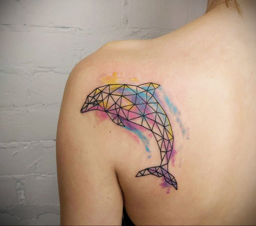 dolphin tattoo photo 21.04.2020 №006 -dolphin tattoo- tattoovalue.net