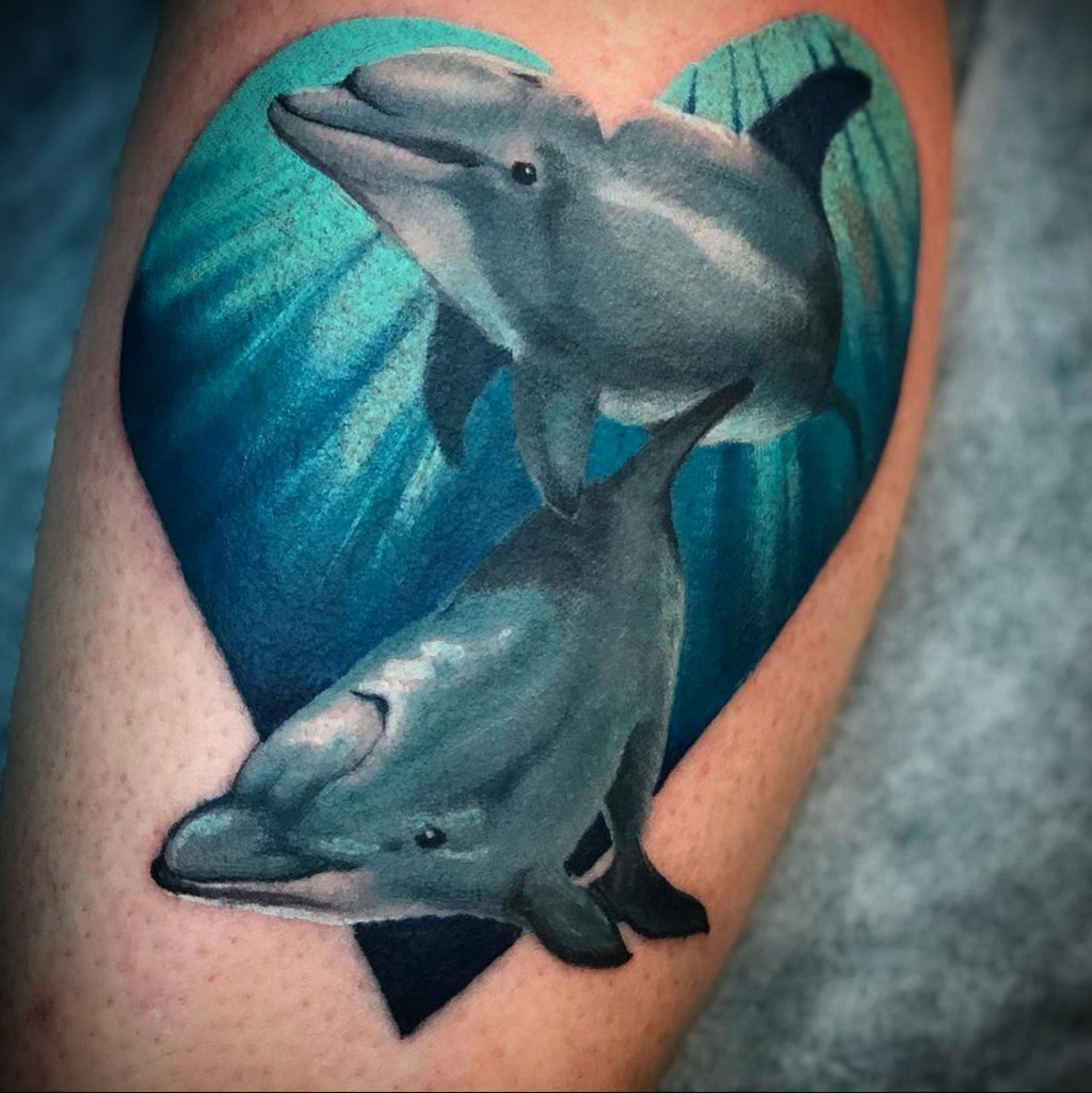 dolphin tattoo photo 21.04.2020 №022 -dolphin tattoo- tattoovalue.net