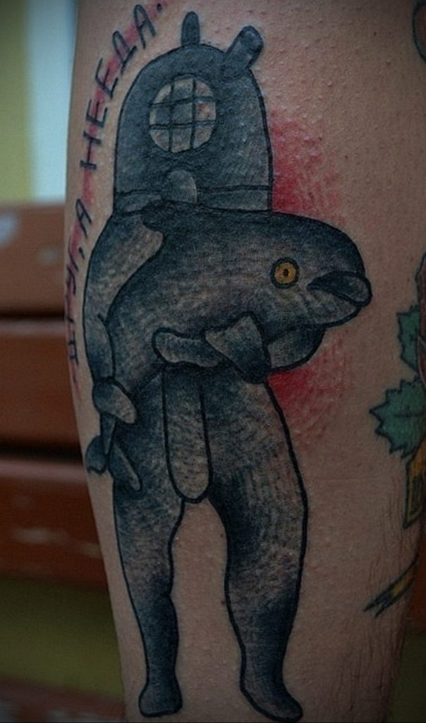 dolphin tattoo photo 21.04.2020 №024 -dolphin tattoo- tattoovalue.net