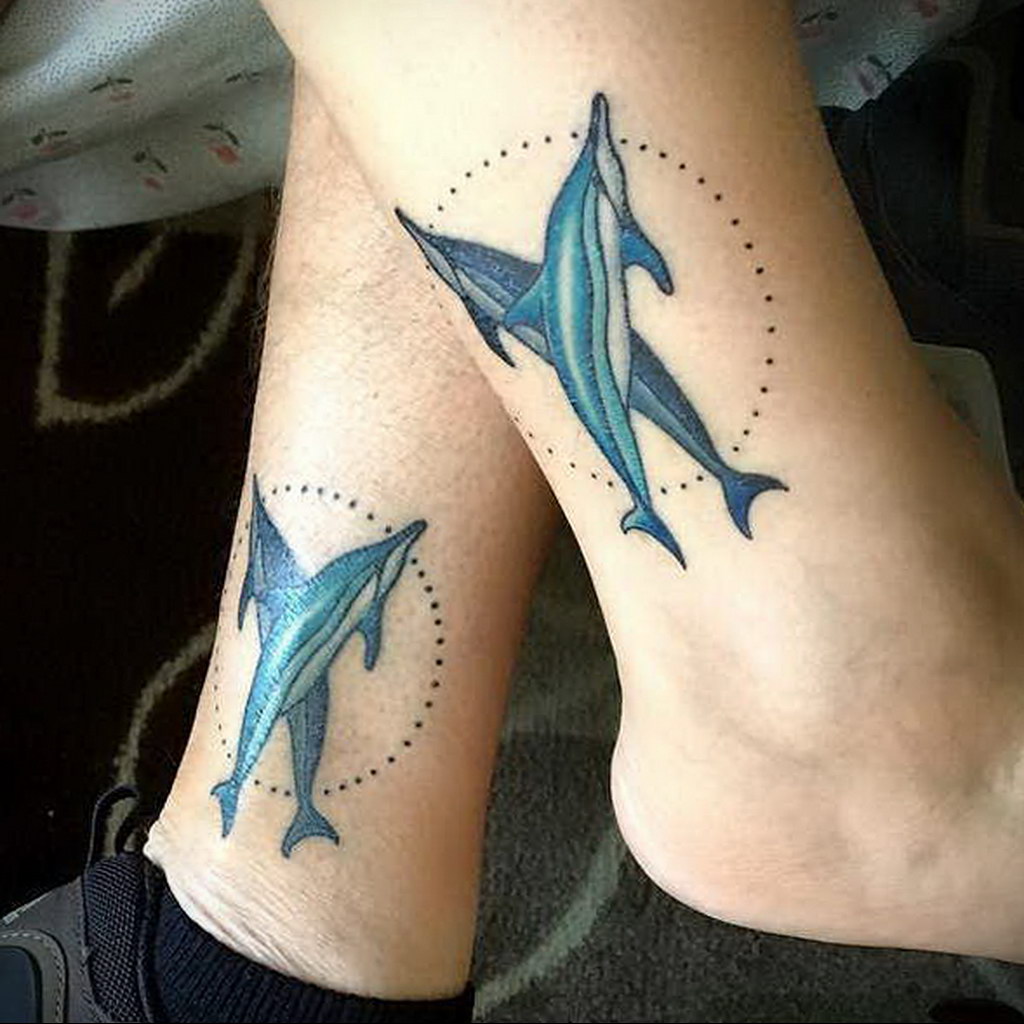 dolphin tattoo photo 21.04.2020 №044 -dolphin tattoo- tattoovalue.net