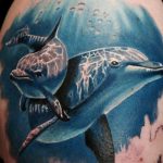 dolphin tattoo photo 21.04.2020 №075 -dolphin tattoo- tattoovalue.net