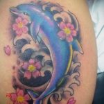 dolphin tattoo photo 21.04.2020 №076 -dolphin tattoo- tattoovalue.net