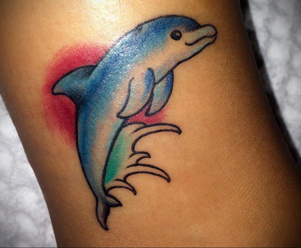 dolphin tattoo photo 21.04.2020 №082 -dolphin tattoo- tattoovalue.net