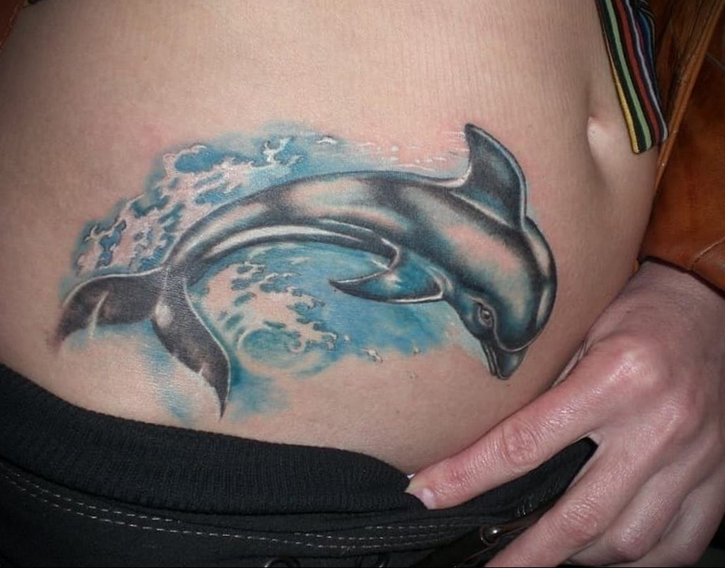 dolphin tattoo photo 21.04.2020 №089 -dolphin tattoo- tattoovalue.net