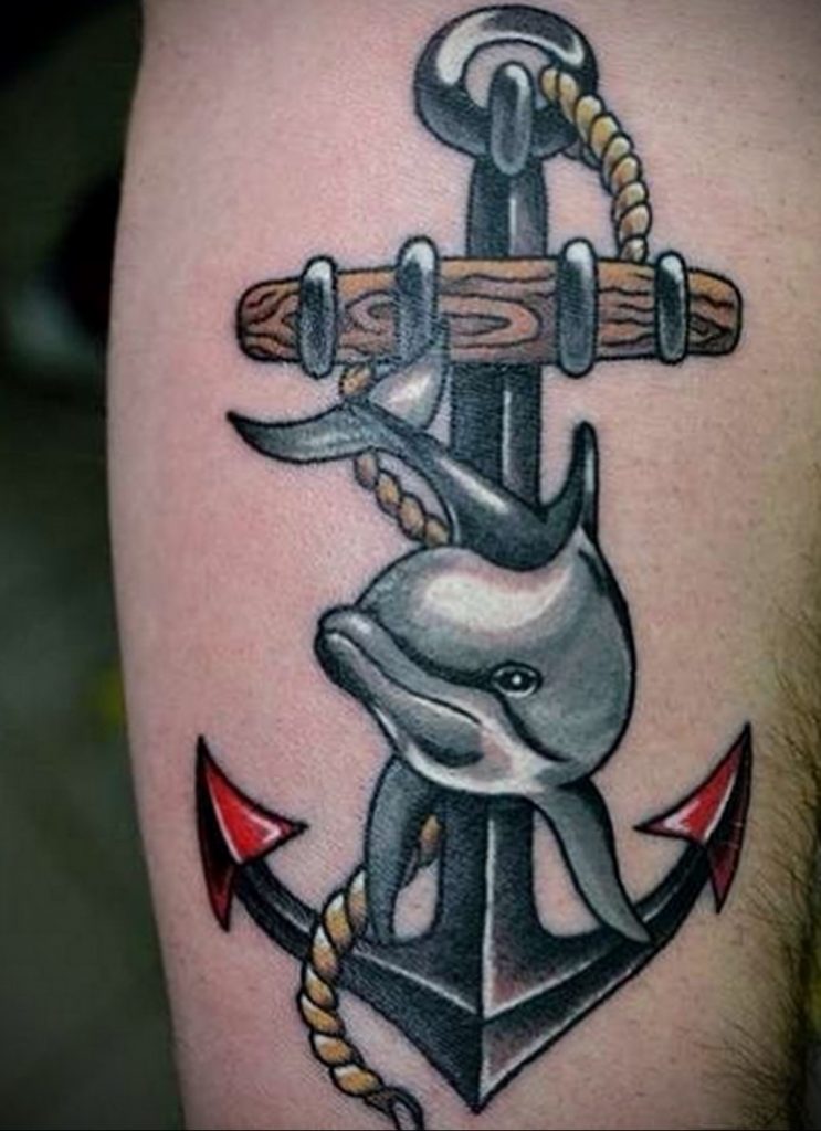 dolphin tattoo photo 21.04.2020 №098 -dolphin tattoo- tattoovalue.net