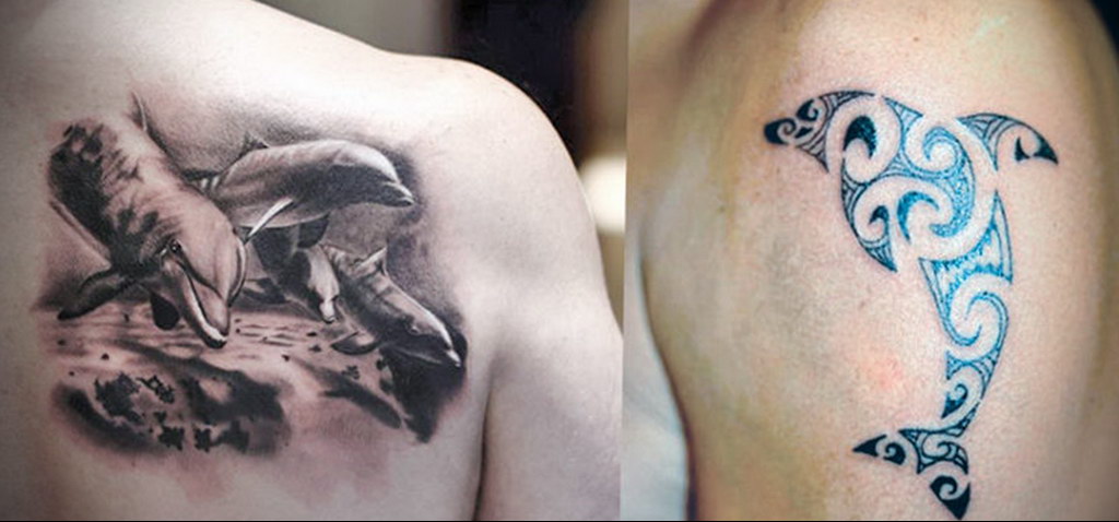 dolphin tattoo photo 21.04.2020 №182 -dolphin tattoo- tattoovalue.net