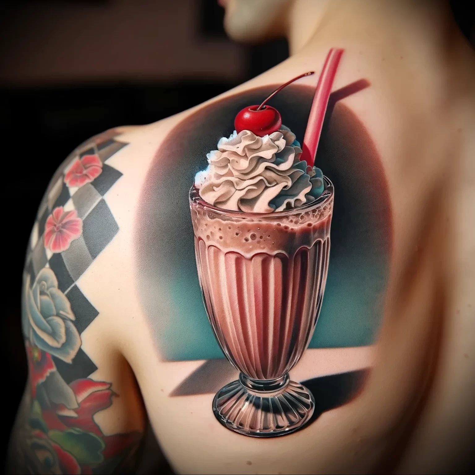 milkshake tattoo example drawing - 12.11.2023 tattoovalue.net 003