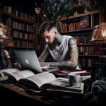 A person with tattoos researching online surrounded fde abddb _1 16.12.2023 tattoovalue.net 060