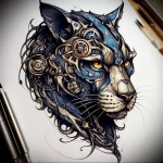 Panther Tattoo Sketches 19.12.2023 tattoovalue.net 229