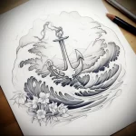 Tattoo Anchor Sketches - 10.12.2023 tattoovalue.net 013