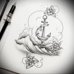 Tattoo Anchor Sketches - 10.12.2023 tattoovalue.net 016