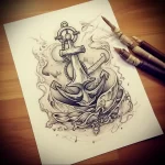 Tattoo Anchor Sketches - 10.12.2023 tattoovalue.net 031