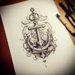 Tattoo Anchor Sketches - 10.12.2023 tattoovalue.net 070