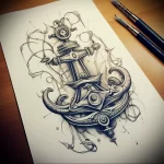 Tattoo Anchor Sketches - 10.12.2023 tattoovalue.net 090