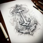 Tattoo Anchor Sketches - 10.12.2023 tattoovalue.net 093