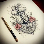 Tattoo Anchor Sketches - 10.12.2023 tattoovalue.net 101