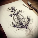 Tattoo Anchor Sketches - 10.12.2023 tattoovalue.net 108