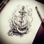 Tattoo Anchor Sketches - 10.12.2023 tattoovalue.net 130